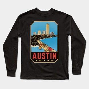 Austin Texas Retro Long Sleeve T-Shirt